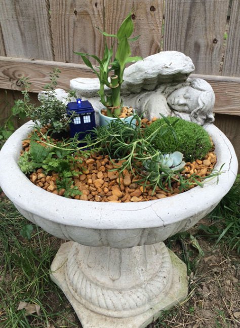 Fairy gardening is all the rage on Pinterest. This is my geeked-out version. 